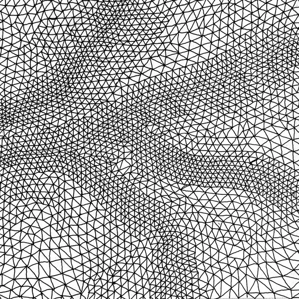 line drawing covering the page with tiny triangles