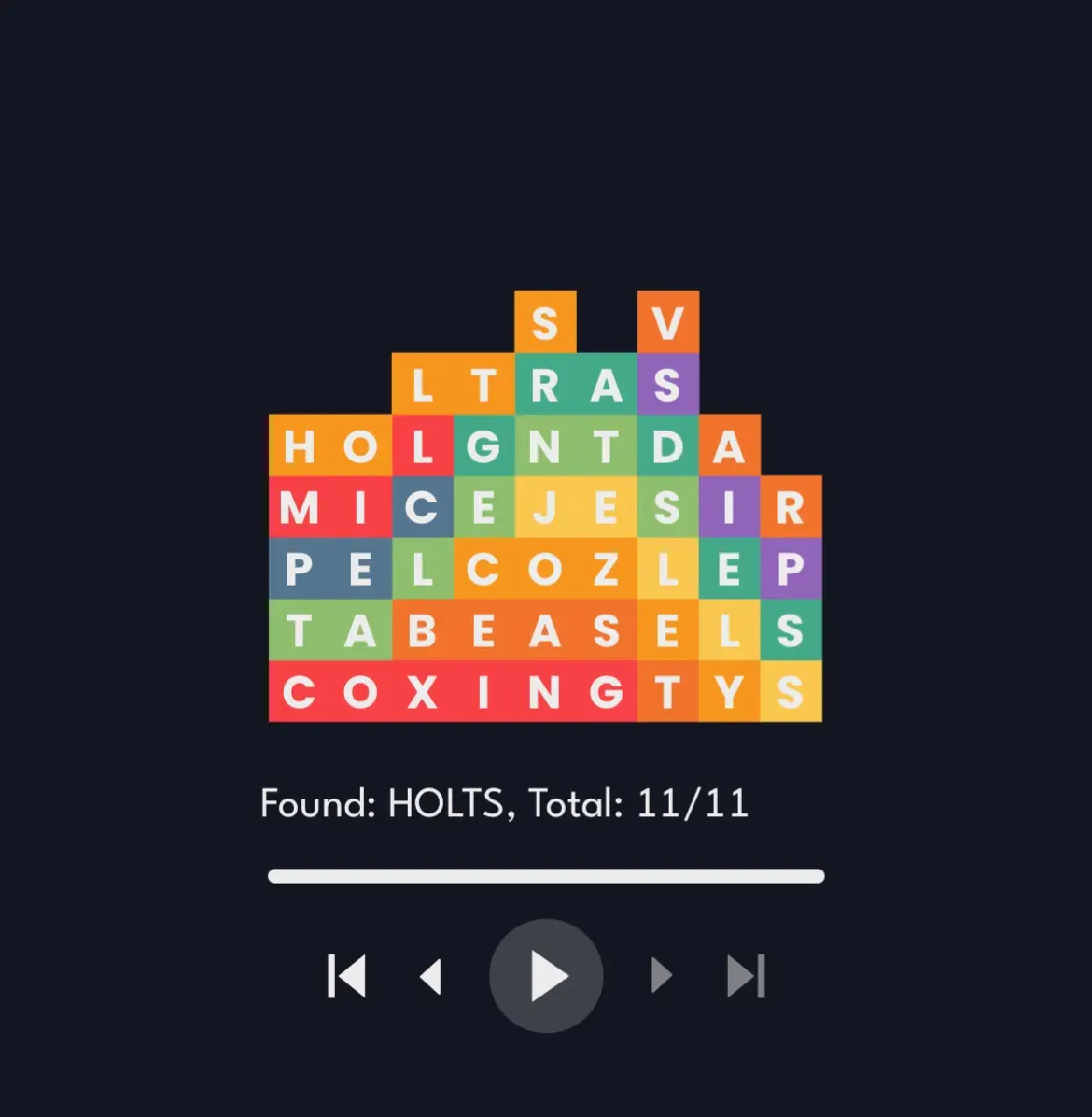 Clearing SpellTower!