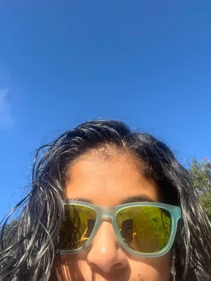 Wearing the sunglasses M got me for Christmas