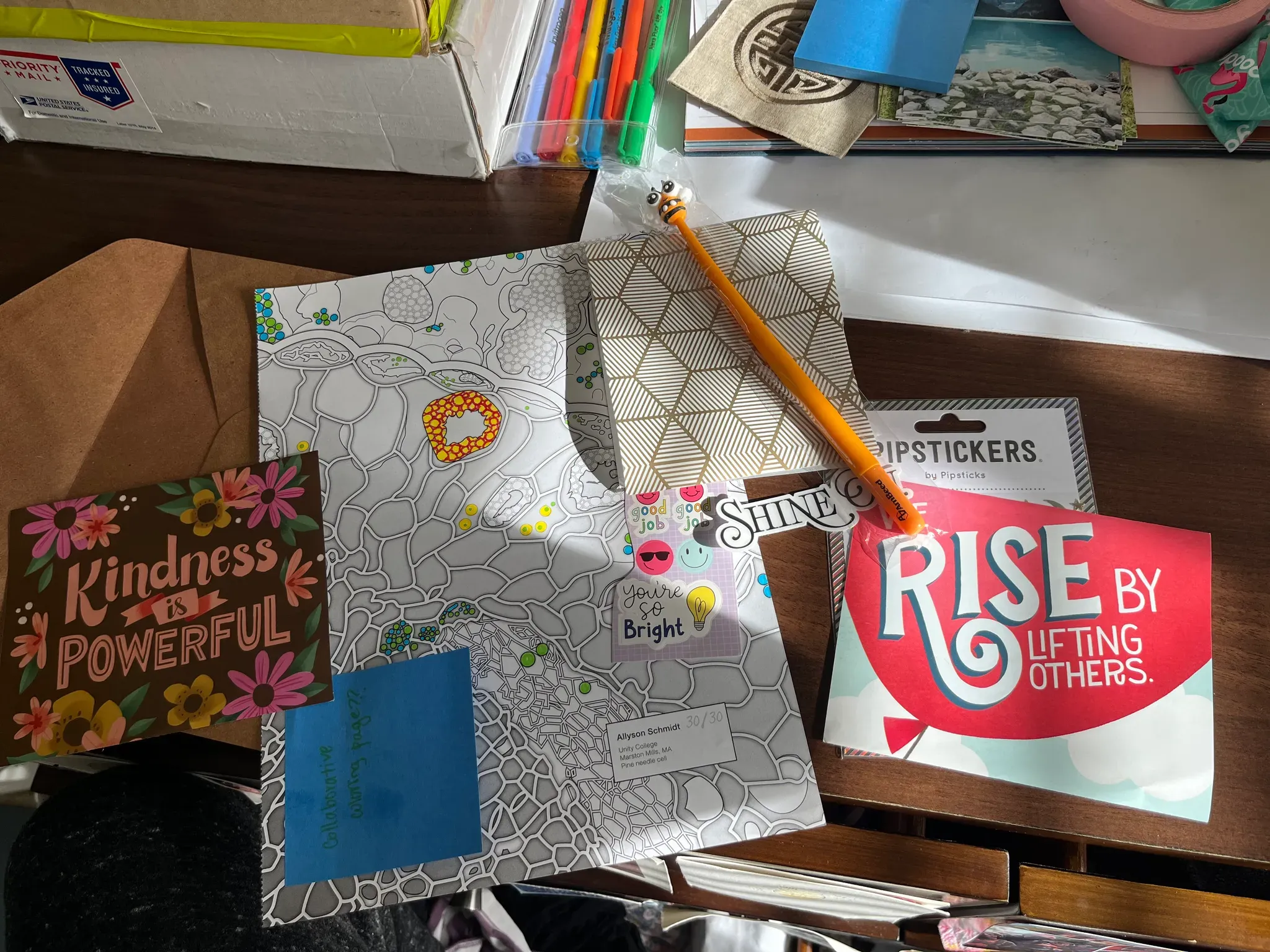 Starting science coloring book page to send to M