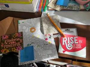 Starting science coloring book page to send to M