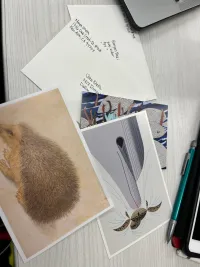 Writing Valentine’s day cards for family, too