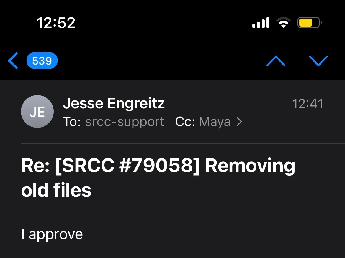 “I approve” — J