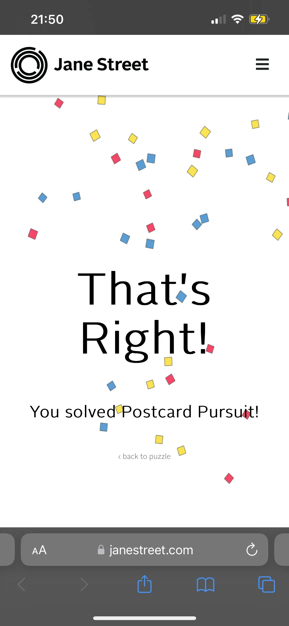 Jane Street puzzle with B