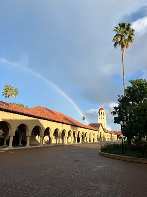 Sunshowers and many magical rainbows on campus & life/science talk with P