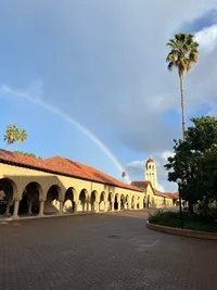 Sunshowers and many magical rainbows on campus & life/science talk with P