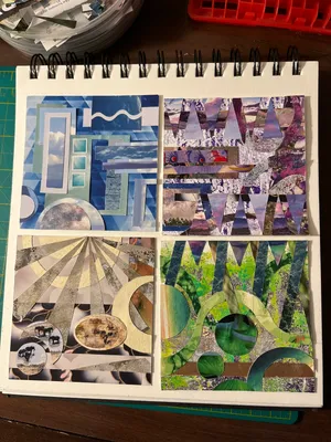 Finishing my collage endeavor