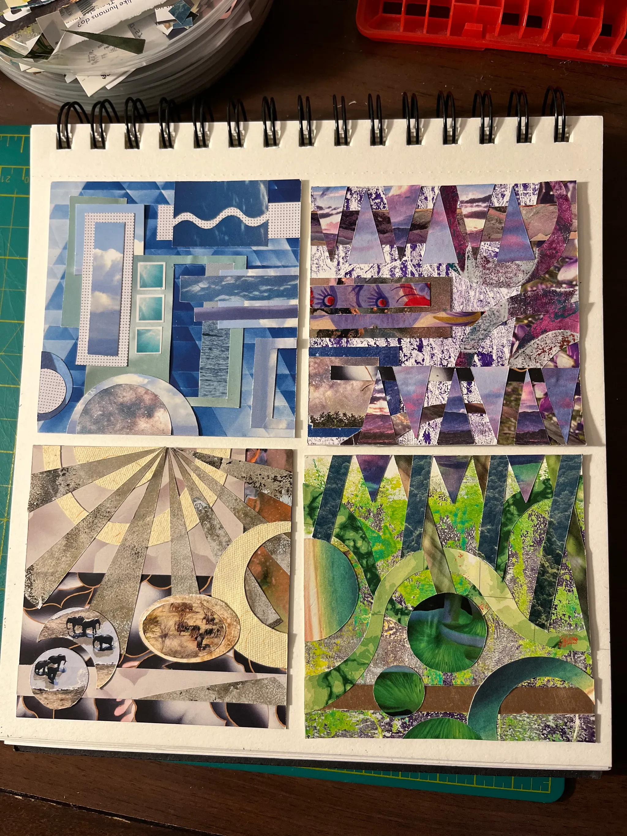 Finishing my collage endeavor