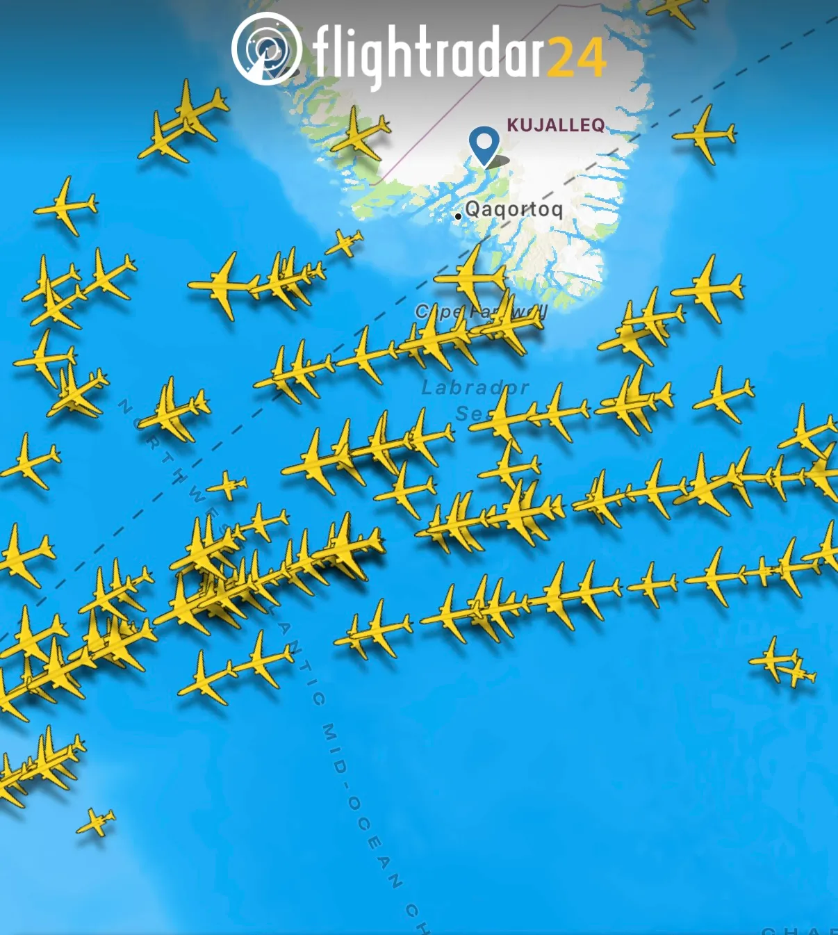 Finding highways in the sky on flightradar24