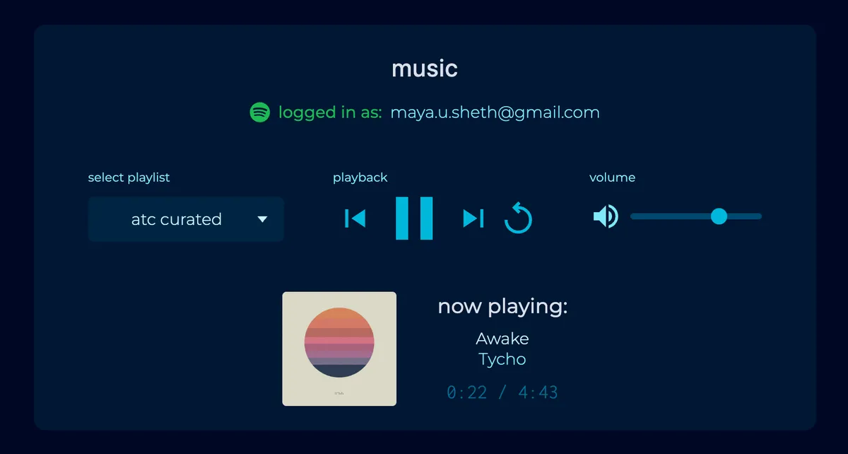 web app to stream spotify music and listen to live atc radio simulateously (with a bonus live weather panel for kicks!)