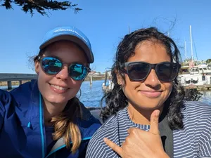 Catching up with G in the car and listening to (throwback) music on the drive back