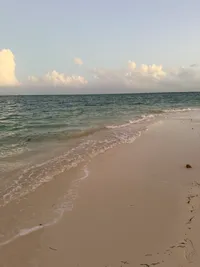 First moment stepping into the ocean, and it being warmer than expected